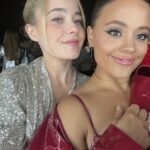 Sarah Jeffery Instagram - bestie and I left the valley 🙉 @armanibeauty