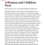 Sarah Jessica Parker Instagram - Magnetic, deeply moving, brilliant. Early reviews are in for Alina Grabowski’s Women and Children First and I couldn’t agree more with them. Thank you Kirkus, Publisher’s Weekly, and Booklist for sharing our love of Alina’s novel. We can’t wait to share this story with you: Women and Children First follows ten women’s lives as they grapple with the mystery and tragedy of a local teenager’s death in their small coastal town. You can pre-order the book now to be the first to receive it on publication day on May 7, and follow along here for more discussion and conversation about the book. Happy reading! X, SJ​