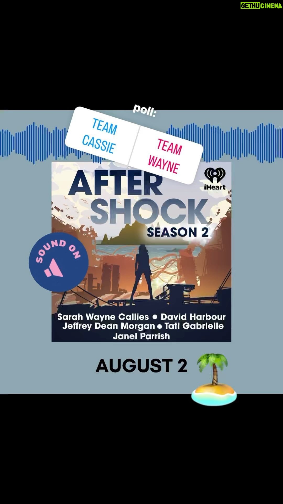 Sarah Wayne Callies Instagram - SOUND ON 🎙 aftershock season 2 teaser 🏝 new eps drop aug 2 🎧 come back to the island with us 💋 . #aftershockpodcast link in bio