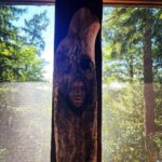 Sarah Wayne Callies Instagram - vibes from my new art ❤️ by a lady with a chainsaw 💪🏽 @chainsaw_spirit