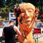 Sarah Wayne Callies Instagram - vibes from my new art ❤️ by a lady with a chainsaw 💪🏽 @chainsaw_spirit