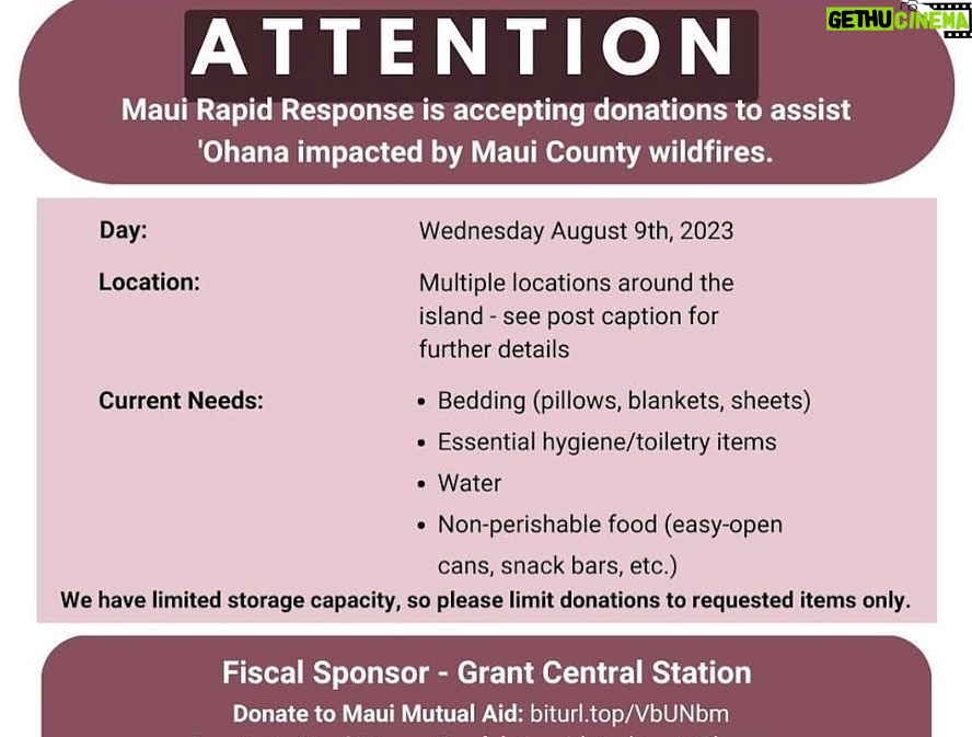 Sarah Wayne Callies Instagram - my beloved home state on fire. @mauirapidresponse is working to organize kokua (help). if you’re looking to get involved, check them out - and mahalo. hearts are breaking all over the ‘aina. #mauifire #lahaina #mutualaid