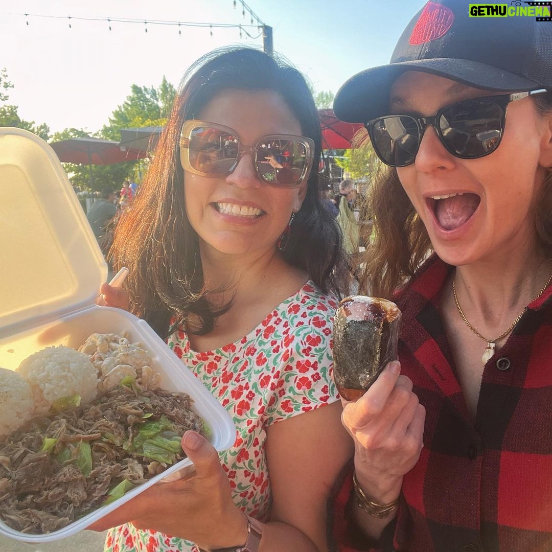 Sarah Wayne Callies Instagram - plate lunch + PDX + @nicads = who could ask for anything more?