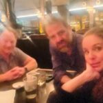Sarah Wayne Callies Instagram - dinner: before & after. i do believe we turned into vampires🧛‍♀️ . @pauladelstein & @macbrandt - you’ve been the best eat & drink & talk with for waaaay long ❤️❤️❤️