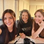 Sarah Wayne Callies Instagram - 🎙 back to #aftershock with these gorgeous souls 🎙 @kellyhu 🤙🏾 @lovipoe 🤙🏾