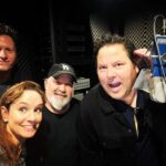 Sarah Wayne Callies Instagram - so we were in the studio to record @rockmonddunbar remotely from his home & one of his kids spilled OJ on his laptop & that was that. . but we’d paid for the studio time & wanted to record *something* & it’s the @bandfromtv studio space we rented so i ran around & begged the guys to help out & these 3 ⭐️s became the most overqualified guest voices in history: @greggrunberg @nickmarzock @i_am_brad i love you guys so much, thank you for bailing me out. . #aftershockpodcast ep 4 out today - listen for these 3 🎧
