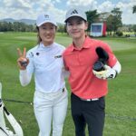 Sattaphong Phiangphor Instagram - Today is so much fun. I‘m glad to be playing golf with you. @yuliu_ I wish you to win this competition. Thank you adidas golf for inviting me to come. #adidasgolfthailand #lpga #Proam