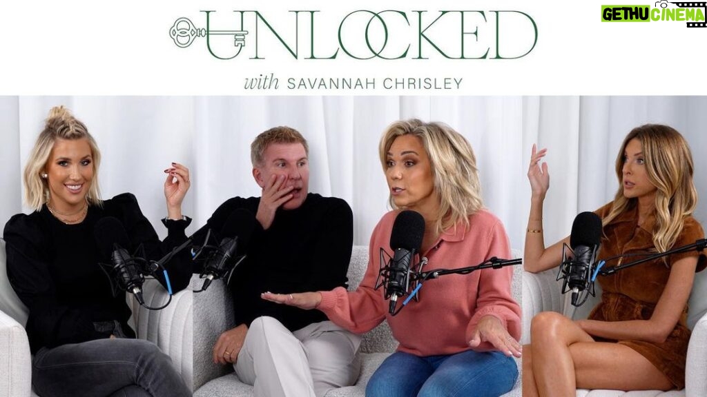 Savannah Chrisley Instagram - More on the reconciliation + a heart to heart sister conversation on @unlockedwithsavannah ❤️ the episode is airing NOW on YouTube! •••• In this exclusive Chrisley Crossover episode of "Unlocked," Savannah sits down with her estranged sister, Lindsie Chrisley publicly for the first time since 2017. The two discuss their differences, varying perceptions about the way they were raised, struggles for childhood attention, and their fear of fully throwing their hearts back into a sisterhood that has caused them pain in the past. Savannah also reminds Lindsie that she was not the only one who has had falling outs with Todd. Plus, they talk about what kinds of guys they CANNOT date. During the second half of the episode, the girls invite Todd and Julie Chrisley to sit down and join the podcast. It goes from a light-hearted conversation about the girls' "shadiness," both now and during their younger years, before going into a deep discussion about the pains of estrangement and their hopes for the future. By the way, Savannah is lowkey proud of her sketchiness. Also, Sassy outs herself to Todd for the secret trip she took in high school to a Holiday Inn Express in South Georgia. Todd also reveals that he didn't realize the secret motivations behind a request for Savannah to star in a popular country music video, and he tries to reveal her future daughter's first name.