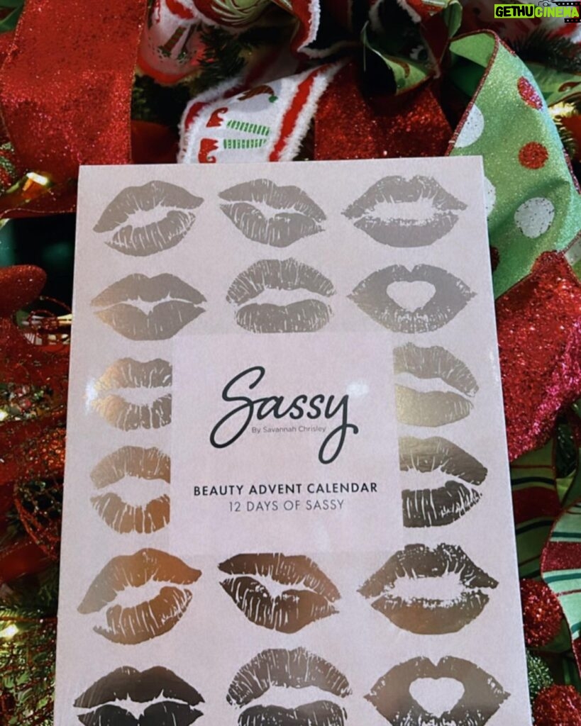 Savannah Chrisley Instagram - It’s official guys the Sassy By Savannah Advent Calendar is launching 11/19. I can’t wait! 🎄 @sassybysavannah ••• The calendar will cost $30 and it includes 12 exclusive products! SUCH A GOOD DEAL! 💖