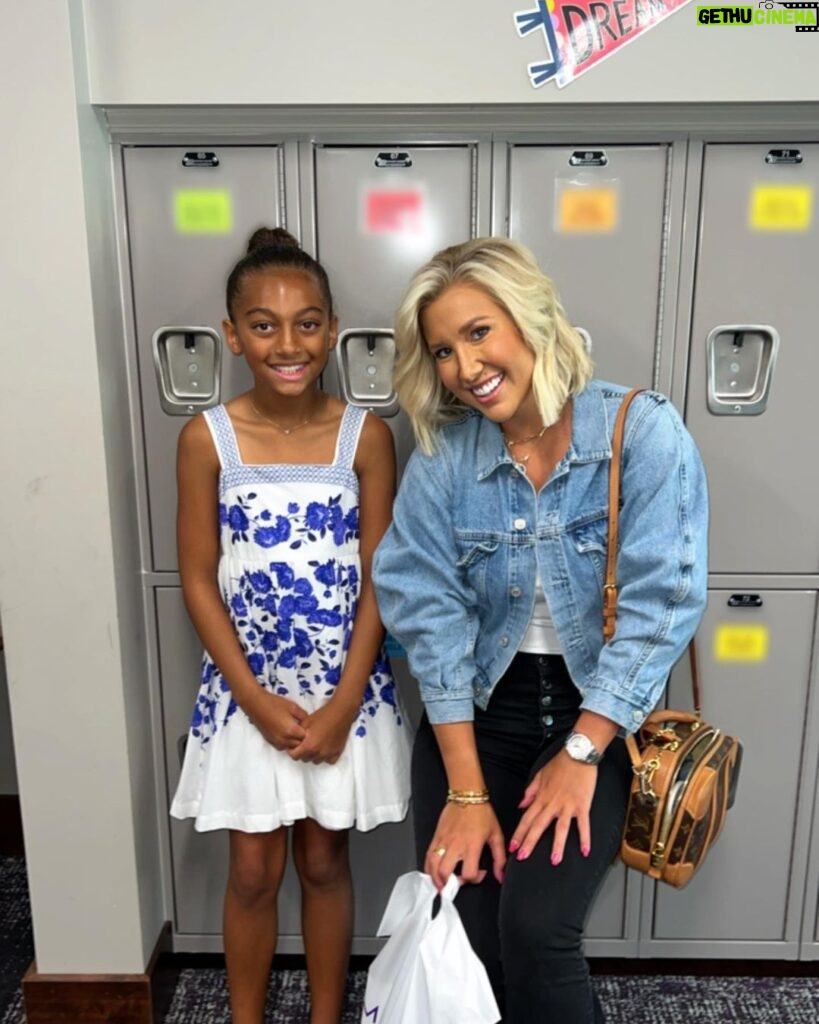 Savannah Chrisley Instagram - Our sweet Coco is off to 5th grade!! My heart is so happy 😭 as we walked through her new school yesterday all I could do is cry. Chloe has gone through A LOT of change but throughout the change she has made so much progress! I am beyond blessed for her to be in an environment that encourages growth, love, and acceptance!