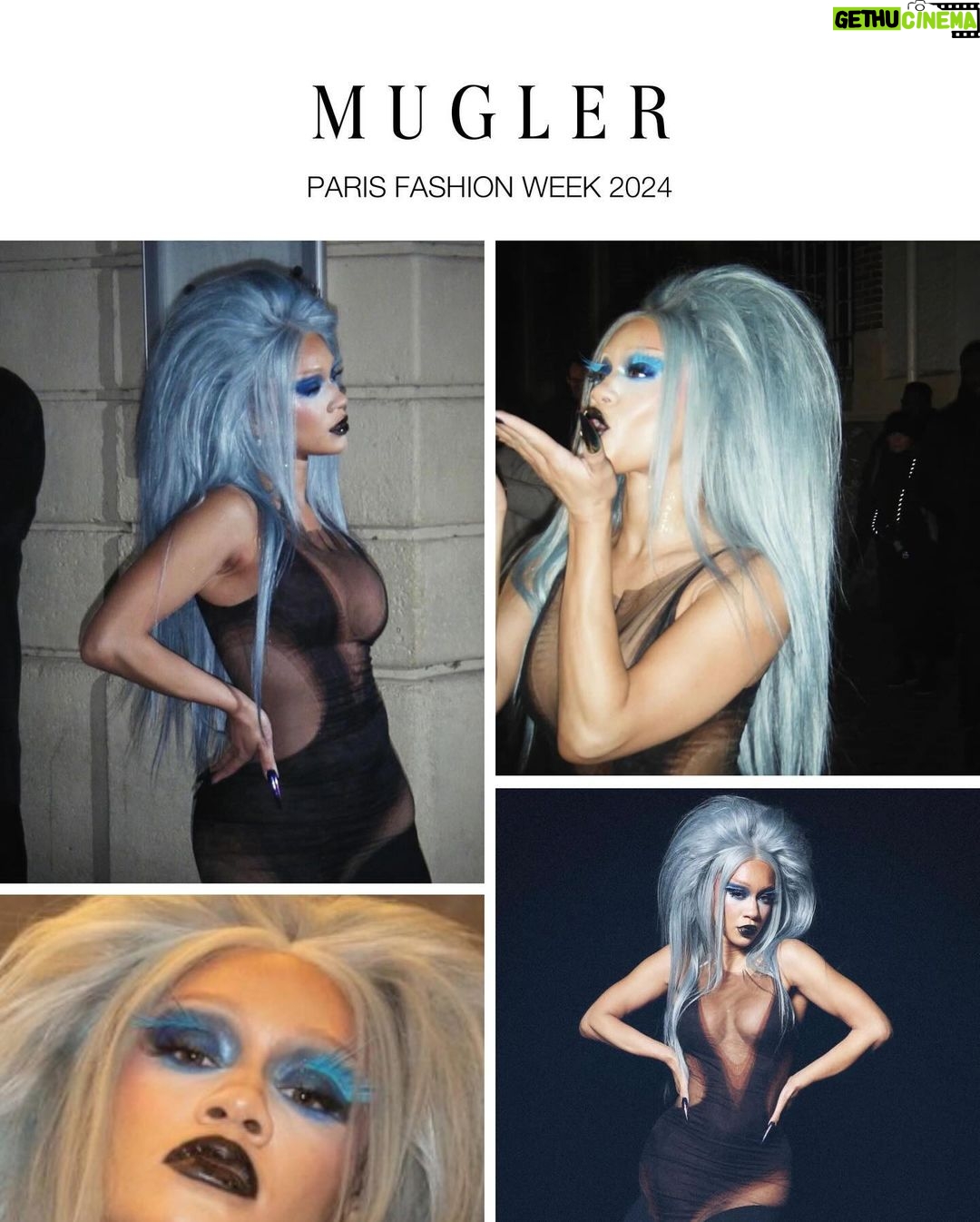 Saweetie Instagram - @muglerofficial 🖤 Paris, France