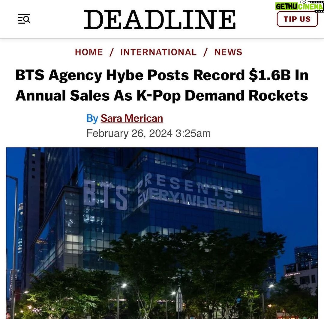 Scooter Braun Instagram - “Great things in business are never done by one person. They’re done by a team of people.” - Steve Jobs. Great day for our company. More ahead. #HYBE 🇰🇷🇺🇸
