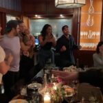 Scooter Braun Instagram - Normal Shabbat dinner… 😂 🕺🏻. All I need is WiFi and Spotify. Love my friends. Any requests?