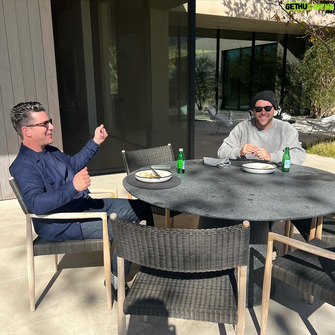 Scooter Braun Instagram - Running down memory lane with my guy @mikechester . What a ride brother . What a guy