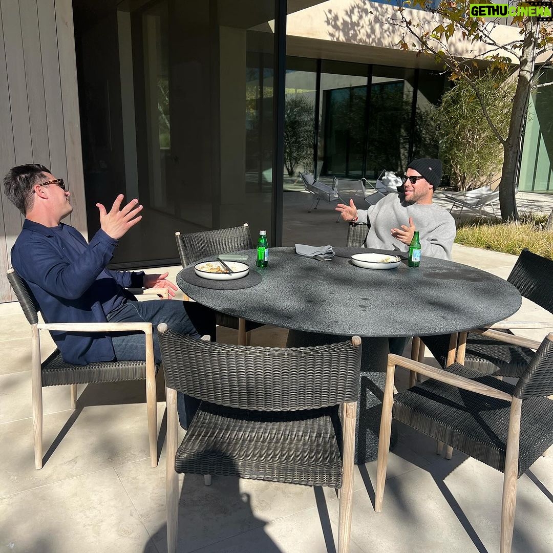 Scooter Braun Instagram - Running down memory lane with my guy @mikechester . What a ride brother . What a guy