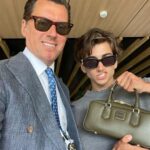 Sebastian Croft Instagram – bring ur dad to work day @britishgq @miumiu ✨💞🎾 Wimbledon Tennis Club Centre Court