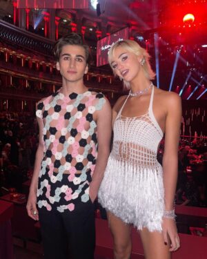 Sebastian Croft Instagram - inspiring evening at the British Fashion Awards, thank you @vestiaireco for having me. 

wearing an archive @jonathan.anderson top from his first solo menswear show, burberry trousers and @stefan_cooke shoes. All found via @vestiaireco 
Jewlery @cartier ✨

Tilda Swinton speaks in some kind of magical poetry. I’m completely in awe of her 
 
Styled by @harry_lambert 
Grooming @svenbayerbach 
Nails by @simmy_nailsandbeauty