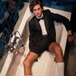 Sebastian Croft Instagram - loved talking to @zakmaoui @britishgq about getting all dressed up to celebrate @joelocke03 and @kit.connor being GQ MEN OF THE YEAR. I don’t think i’ve ever been more proud of those two remarkable human beings than i was last night ✨ styled by the man himself @harry_lambert wearing @ernest_w_baker @hublot watch grooming @svenbayerbach 📸: @joseph_bishop_studio @beaverbrooktownhouse