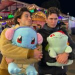 Sebastian Croft Instagram - happy holidays from me and my spirit animal (6th time lucky no one saw nothing 😤)