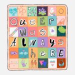 Sebastian Croft Instagram - Alice Oseman (aka creator of heartstopper + all round icon) has designed this limited edition t-shirt for @queerwasalwayshere and you can buy it right now! Alice’s art style exudes queer joy and we are SO excited that she has done this for us. The design is a sort of pride quilt, with each square containing a little bit of queer pride and history. As always 100% of the profits will go to helping queer refugees around the world with the help of our friends at @chooselove So if you want an adorable, high quality, super comfy t-shirt that all raises money for an incredible cause… it’s only available until the 21st of December. LINK IN BIO ✨🏳️‍🌈🥳🏳️‍⚧️💓💫🍂💞🥰