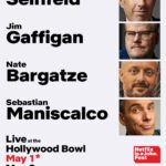 Sebastian Maniscalco Instagram - New show added for May 1! Low ticket warning on May 2! Come see Jerry Seinfeld, Jim Gaffigan, Nate Bargatze, and Sebastian Maniscalco at the Hollywood Bowl for #NetflixIsAJokeFest. Tickets available at netflixisajokefest.com!