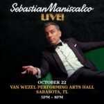 Sebastian Maniscalco Instagram - I’m coming to Sarasota, FL on October 22 for two shows (5PM & 8PM)! Tickets are now sold out, but check out the rest of my live shows at SebastianLive.com