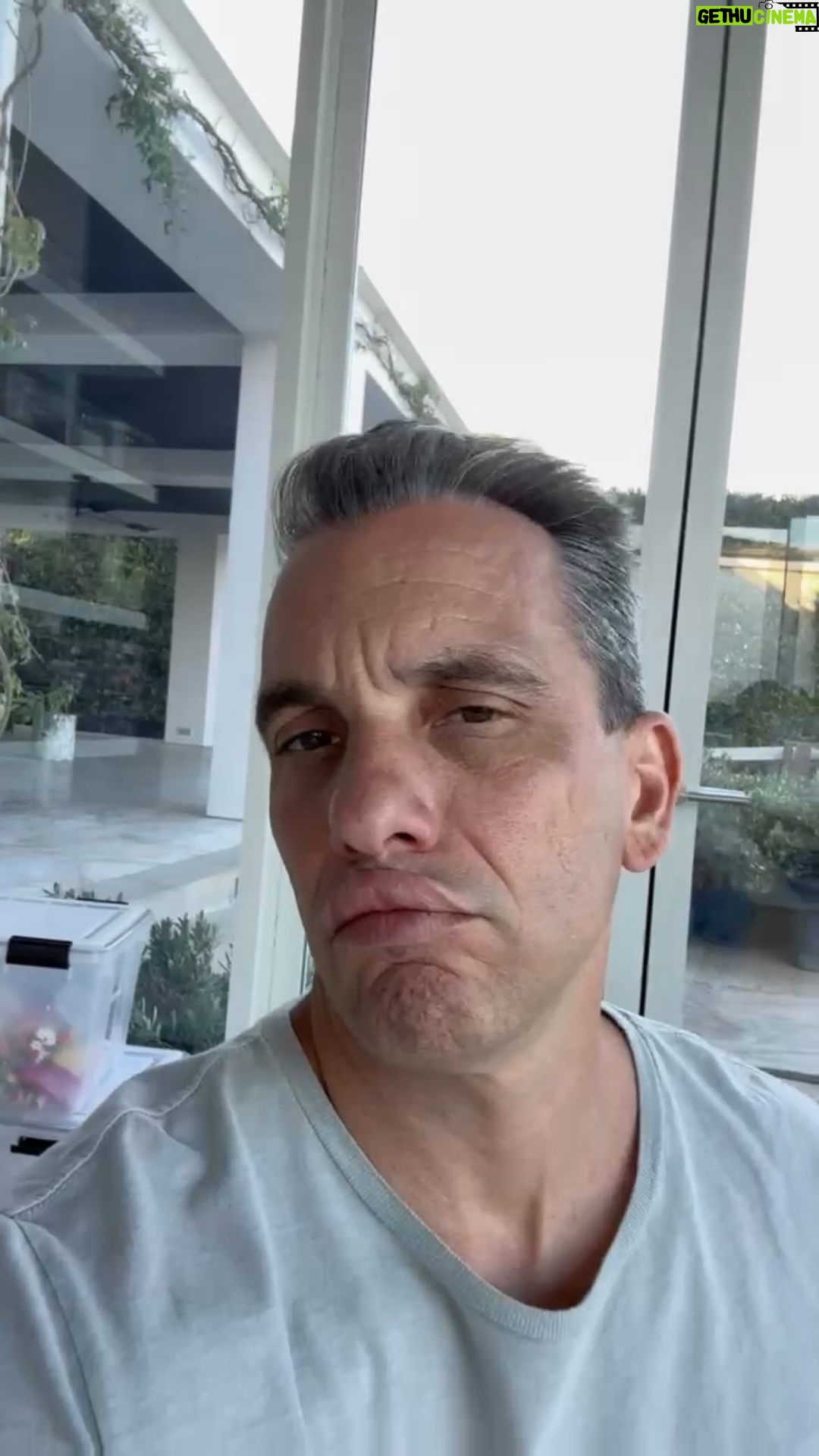 Sebastian Maniscalco Instagram - What do you even do with adult acne? Bring your lips to the theater, get your tickets in advance at AboutMyFather.movie/tickets About My Father tickets on sale starting TODAY! In theaters only on May 26. @aboutmyfather #browhawk #lips #acne #AboutMyFather