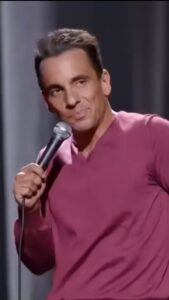 Sebastian Maniscalco Instagram - Have you ever done the Dairy Dance on a date before? The long awaited return of ‘Aren’t You Embarrassed?’ is here! Stream now on Netflix. #arentyouembarrassed #dating #lactoseintolerant