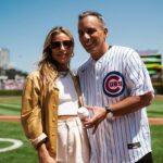 Sebastian Maniscalco Instagram - Go Cubs Go! Threw out the first pitch in the Chicago @Cubs game today against the Miami @marlins. 📷 @dirksenphoto & @johanyjutras Wrigley Field