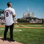 Sebastian Maniscalco Instagram - Go Cubs Go! Threw out the first pitch in the Chicago @Cubs game today against the Miami @marlins. 📷 @dirksenphoto & @johanyjutras Wrigley Field