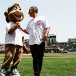 Sebastian Maniscalco Instagram - Go Cubs Go! Threw out the first pitch in the Chicago @Cubs game today against the Miami @marlins. 📷 @dirksenphoto & @johanyjutras Wrigley Field