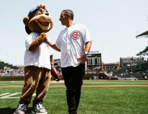 Sebastian Maniscalco Instagram - Go Cubs Go! Threw out the first pitch in the Chicago @Cubs game today against the Miami @marlins. 

📷 @dirksenphoto & @johanyjutras