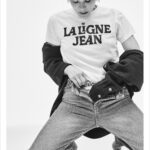 Selma Blair Instagram - Felicitations! @lalignenyc 💋 I could not be prouder to be here in your denim La launch 🚀. Sometimes you get a perfect day. A perfect group. A perfect fit 💛. La Ligne is something I truly live in and love. And now to have denim…👌 Brava ladies! I love you. Image Descriptions: Image one: Selma has short blonde hair and wears black jeans, black heels, and a brown long sleeve top. Image two: Black and white image of Selma posing with her cane. She wears jeans, heels, and a button down top Image three: Selma wears a button down, black jeans and loafers. She is leaning on a couch that is laying on its side. Image four: Black and white image of Selma laying on a couch. Image five: Selma wears a blue and red striped sweater and loose blue jeans. She is standing with one hand on her face. Image six: Black and white image of Selma. She is wearing a striped shirt and is standing next to a stool with one foot on it. Selma holds a hat in her hand. Image seven: Selma wears a La Ligne graphic T-shirt and jeans. She is shown buttoning up the jeans.