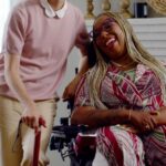 Selma Blair Instagram - #GooglePartner Everyone deserves to be represented without bias. Let’s all commit to helping change the creative industry to be more inclusive. Disability will affect everyone at some point in their life. You can learn more at google.com/all-in Video description: An interview-style discussion between Selma Blair and Andraéa LaVant. Selma, wearing a light pink shirt with a white collar and khaki pants opens up the video by walking with her cane over to Andraéa, who is using a wheelchair, wearing purple glasses and a pink/red multi colored romper. Both smile at each other and google.com/all-in appears on the screen. Throughout the video, Selma holds up her book, Mean Baby, points to the “Large Print” label on the cover, scrolls through google.com/all-in on her smartphone and “get practical tools for disability inclusion at google.com/all-in” along with the Google logo appear at the end.