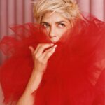 Selma Blair Instagram - “I was overwhelmed by a sense of relief,” recalling the moment I found out about my MS, “like the way you feel when an ocean wave breaks right at the shore before taking you under.” @SELFmagazine cover story is out now. 🤍 Thank you to this brilliant team — SELF: @selfmagazine Photography: @heatherhazzan  Wardrobe styling: @seanknight Hair: @bridgetbragerhair Makeup: @karayoshimotobua Manicure: @ashlie_johnson  Profile: @emmacargo   Creative Director: @avenerable  Entertainment Directors: @cbroday & @sergiokletnoy Image Descriptions: 1. Selma has short blonde hair and is seated holding her hands in front of her wearing a green dress and gloves. The text SELF and Spotlight in Selma appear on image. 2. Selma is standing in profile wearing a white dress and gloves. 3. Selma’s face appears in the middle of the red fabric of her dress. 4. Polaroid of Selma wearing black tank top with feathers while punching towards the camera. 5. Series of 8 images of Selma seated in red dress on pink couch. 6. Selma is wearing the black top and jeans while winking. 7. Black and white image of Selma in white dress and gloves with her signature and a heart on image. She is slightly bent and smiling.