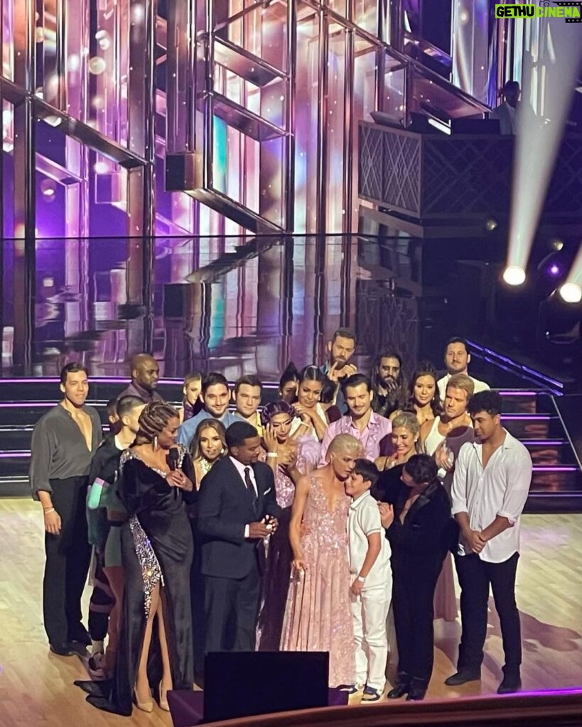 Selma Blair Instagram - My final waltz. Girlhood dreams realized. And making new friends in all of you is my honor. And I hold you all dear. Forever. From the first week to the last.♥️ @dancingwiththestars @disneyplus Image one: Selma has short blonde hair and is wearing a long pink dress while holding a cane in her left hand and being lifted and held in the air. Image two: Selma and Sasha are dancing on stage while Selma’s pink dress twirls. Image three: Jessie James Decker has long brown hair and is smiling while standing behind Selma to her left. Image four: Gabby Whitney has long brown hair and is smiling while standing next Selma to her left. Image five: Selma stands on the left with her arm around Joseph Baena whole is smiling and wearing a white tank top. Image six: Jordin Sparks is on the left wearing a white dress and smiling. Emma Slater, standing in the middle, has long blonde hair and is smiling. Selma is standing on the right smiling. Image seven: Carrie Ann Inaba stands on stage on the left with her hair up and parted in the middle while Selma is on the right. Image eight: Arthur is a standing on the left in a white shirt and has short brown hair. Ruby Rose also has short brown hair and is standing in the middle with her arms around Arthur and Selma. Image nine: Selma has slicked back short blonde hair and is standing on the left in a pink dress. Shangela is on the right wearing a purple dress with her short dark hair styled with waves. Image ten: Photo of the cast on stage taken from balcony. Selma stands in the middle wearing a long pink dress.