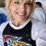 Selma Blair Instagram - Vintage tees in Nashville to celebrate 51. The soundtrack bands of my life. Thank you Troy and Arthur. I’m a very lucky and loved mama. Thank you all for being with me. [Video description: Selma with short blonde hair drinks a cup of coffee in her hotel room in Nashville. Video transitions to a series of selfies in which she’s wearing vintage t-shirts featuring her favorite bands.]