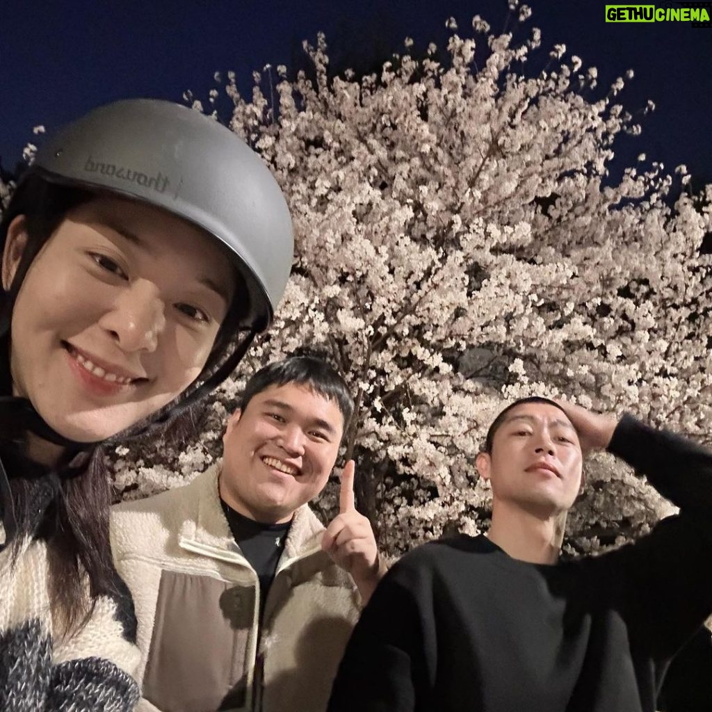 Seol In-a Instagram - 정신이와 두학이 패거리 봄 산책