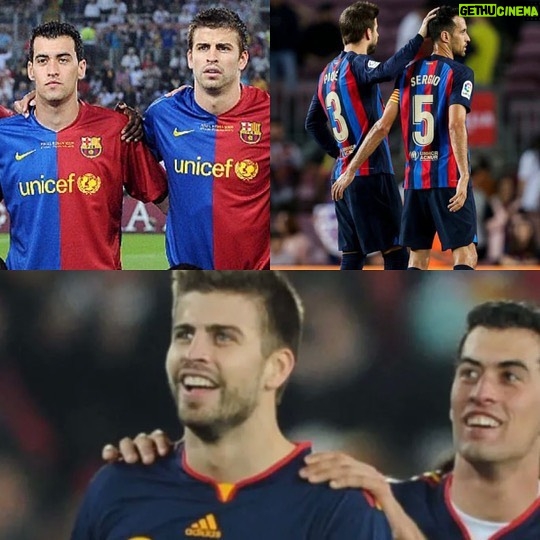 Sergio Busquets Instagram - Todavía nos quedan unos dias para seguir compartiendo momentos, como en estos 15 años juntos. Llegamos el mismo año, un año mágico como muchos de ellos en los q has sido, eres y serás parte de la historia grande de este club, tu club, por el que tanto has dado y has hecho dentro y fuera del campo. Y te vas dejando un gran legado, haciendo tu club aún mas grande, haciendo historia y siendo de los jugadores más importantes y emblemáticos….casi nada. Y aunque todo tiene su inicio y final se hará difícil el no verte a mi lado, el compartir tantas charlas y momentos mas allá de lo futbolístico cada dia y tantos años. Gracias por todo Leyenda @3gerardpique 🥹🙌🏼❤️