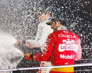 Sergio Pérez Instagram - What a great comeback! We were close to winning, but we had too much downforce which reduced our top speed. Great job by Max and Charles. I'm very happy to have secured the runner-up spot after such a tough season. 

This is a historic result for the team, the first 1-2 finish in its history. Well-deserved for all the hard work of everyone on the track and in Milton Keynes. 

To the fans and my family, thank you for all your support. #NeverGiveUp

¡Qué gran remontada! Estuvimos cerca de ganar, pero teníamos mucho downforce que nos restaba velocidad en las rectas. Muy buen trabajo de Max y de Charles. Estoy muy contento de haber asegurado el subcampeonato después de una temporada tan dura. 

Es un resultado histórico para el equipo, el primer 1-2 en su historia. Muy merecido por todo el esfuerzo de todos en la pista y en Milton Keynes. 

A los fans y a mi familia, gracias por todo su apoyo. #NeverGiveUP

#SP11