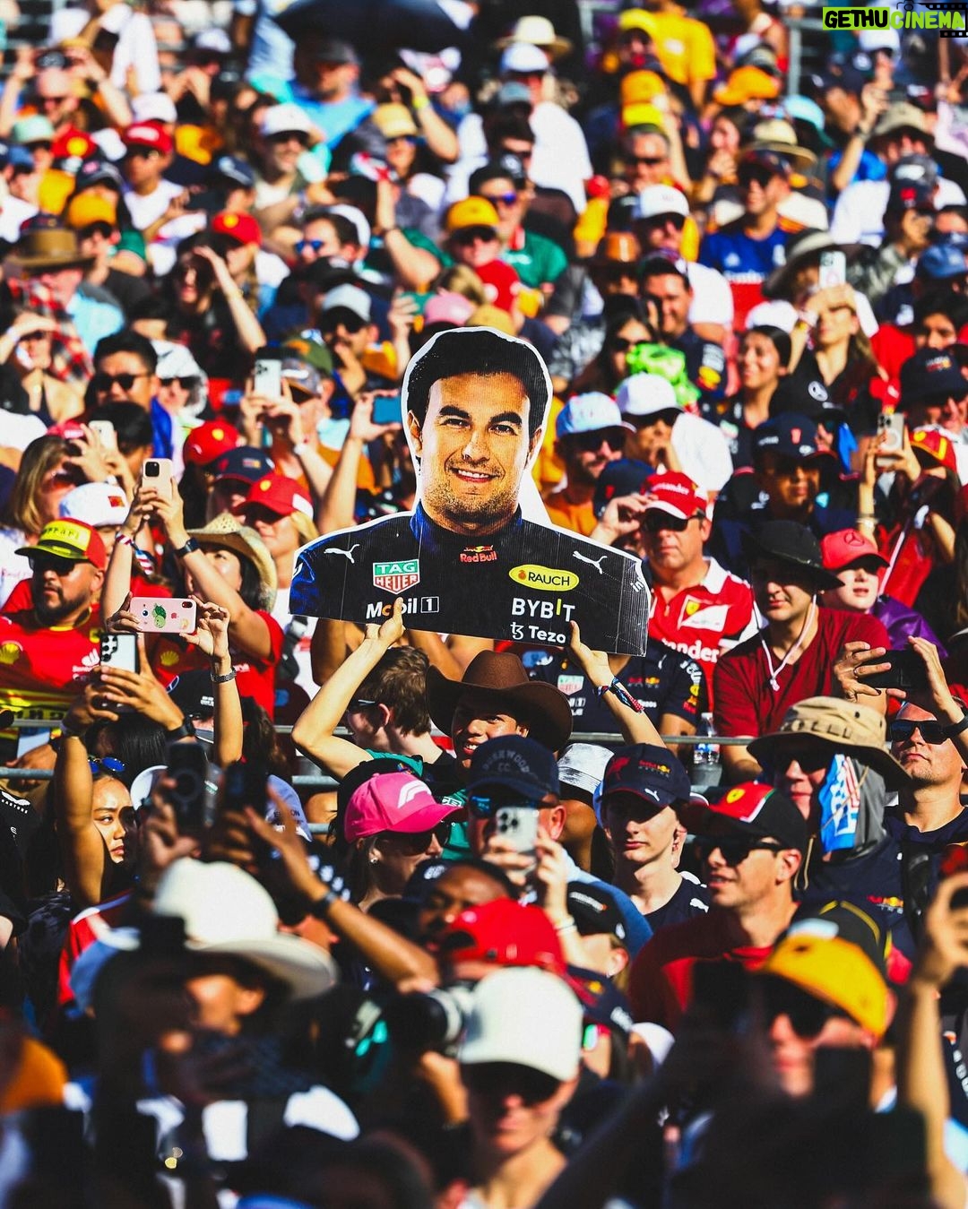 Sergio Pérez Instagram - 5th in today's sprint. Conditions were tough, but we managed to keep things safe and gain a few places. Loved seeing so many fans out here in Austin. Thank you all for the support! 5to en el sprint de hoy. Las condiciones eran difíciles, pero conseguimos una carrera limpia y ganar algunas posiciones. Me encantó ver a tantos aficionados aquí en Austin ¡Gracias a todos por el apoyo! #SP11 #USGP Austin, Texas