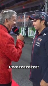 Sergio Pérez Instagram - Oh, Checo 😅 It's time for the main event of the evening! @brucebufferufc #F1 #Formula1 #LasVegasGP @schecoperez