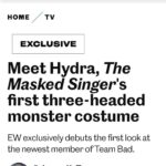 Seth Green Instagram - Did you know our shop @stoopidbuddystoodios makes all the costumes for The Masked Singer @foxtv ? Enjoy the new season 💜 •repost: Get fired up, because a three-headed hydra is coming to The Masked Singer! Buddy Builds knocked this one out of the park (as always) 🐲 Check out the exclusive reveal with @entertainmentweekly!