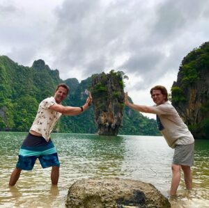 Seth Green Instagram - Win a free trip to Thailand to recreate the experience @breckinmeyer & I have in @changelandmovie !

I’m collaborating with @ThailandInsider, @ChangBeerUSA, @theslatephuket, and @cathaypacific to give one lucky fan and a friend the experience of a lifetime in Thailand. You’ll follow the same itinerary as our characters in the film, and have a magical adventure with your best friend. 
To enter, just tag your friend in the comments and tell me why your friendship should win.

Check out @thailandinsider’s blog post for more details. Good luck!