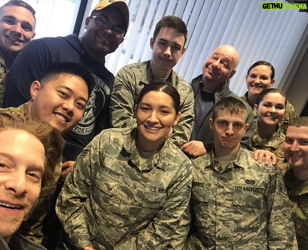 Seth Green Instagram - USO tour 2019!! Thanks to all these brave people for keeping us safe.