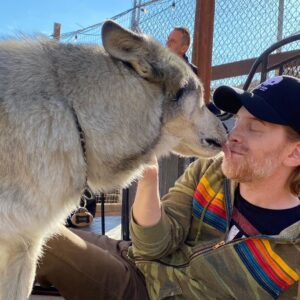 Seth Green Instagram - Reunited with my pack

Thanks to my friends @apexprotectionproject who’ve rescued and cared for these truly incredible animals. You can help them fight delisting of wolves as endangered, which has lead to unjustifiably cruel hunting. Check out the link in my stories to see how you can help 🐺❤️❤️