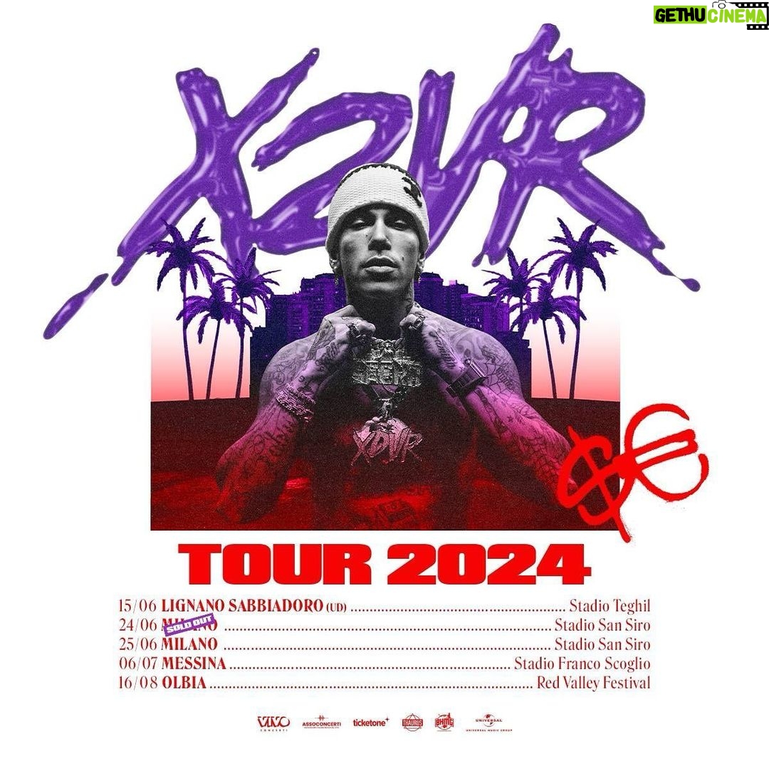 Sfera Ebbasta Instagram - Tour 2024, nuove date. Biglietti disponibili online dalle 16 di domani 23 gennaio.