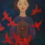 Shabnam Moghadami Instagram - . روز ِ جهانی ِ زن مبارک🌺 . من می‌نویسم تا زنان را از سلول‌ های ستم از شهرهای مرده از ایالت‌ های بردگی از روزهای پرکسالت سرد و تکراری برهانم .... می‌نویسم تا زنی را که دوست دارم از شهر بی شعر شهر بی عشق شهر اندوه و افسردگی رها کنم می‌ نویسم تا از او ابری نم‌ بار بسازم. تنها زن و نوشتن ما را از مرگ می‌رهاند.... شعر،سروده‌ی نزار قبانی_شاعر سوری نقاشی،اثر گالیا پوپوا. . #روز_جهانی_زن #نزار_قباني @galyapopova21