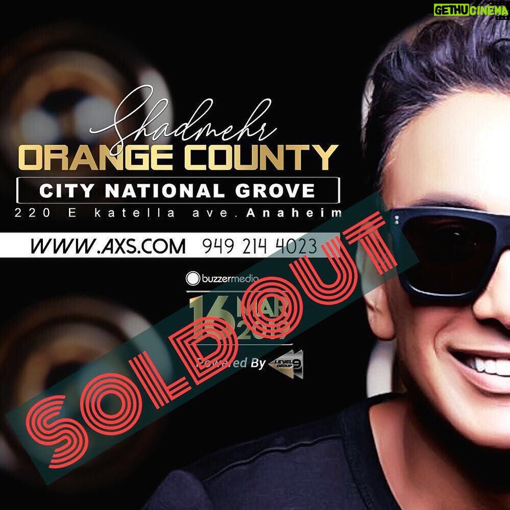 Shadmehr Aghili Instagram - Thank you Orange County, California! See you when I see you! Anaheim, California