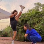 Shakti Mohan Instagram – Kick n squat kinda gals 
🎥 @nihaarpandya